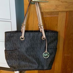 Michael Kors monogrammed tote bag
